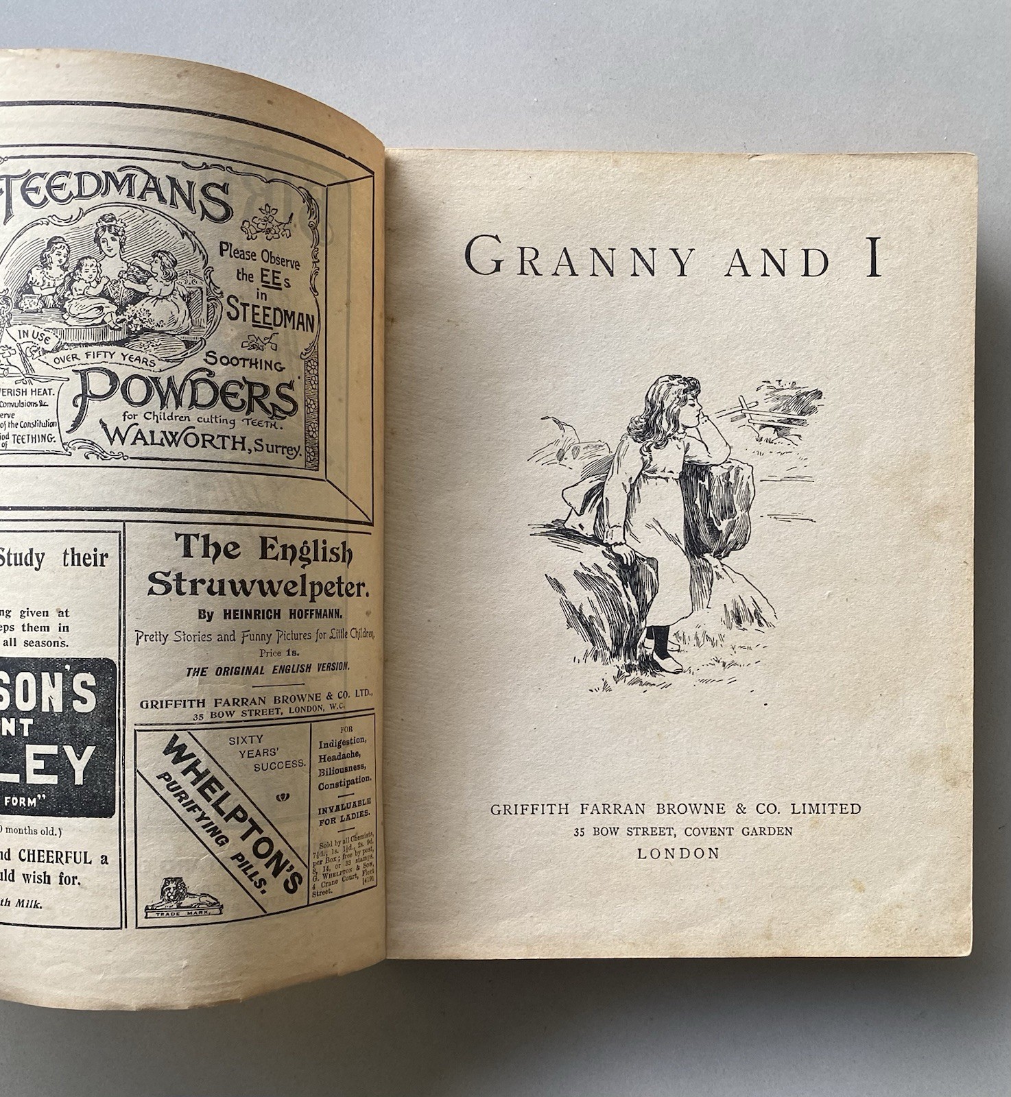 Antique Children’s Story Books – Granny & I / Favorite Stories *Worn Condition*