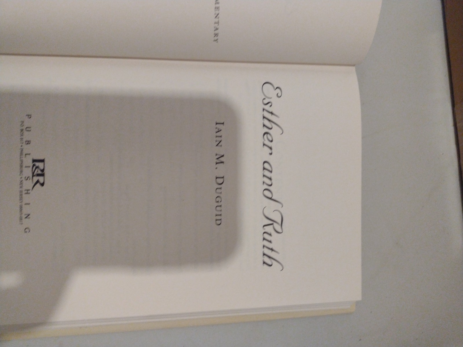 Esther and Ruth by Iain M. Duguid (2005, Hardcover)
