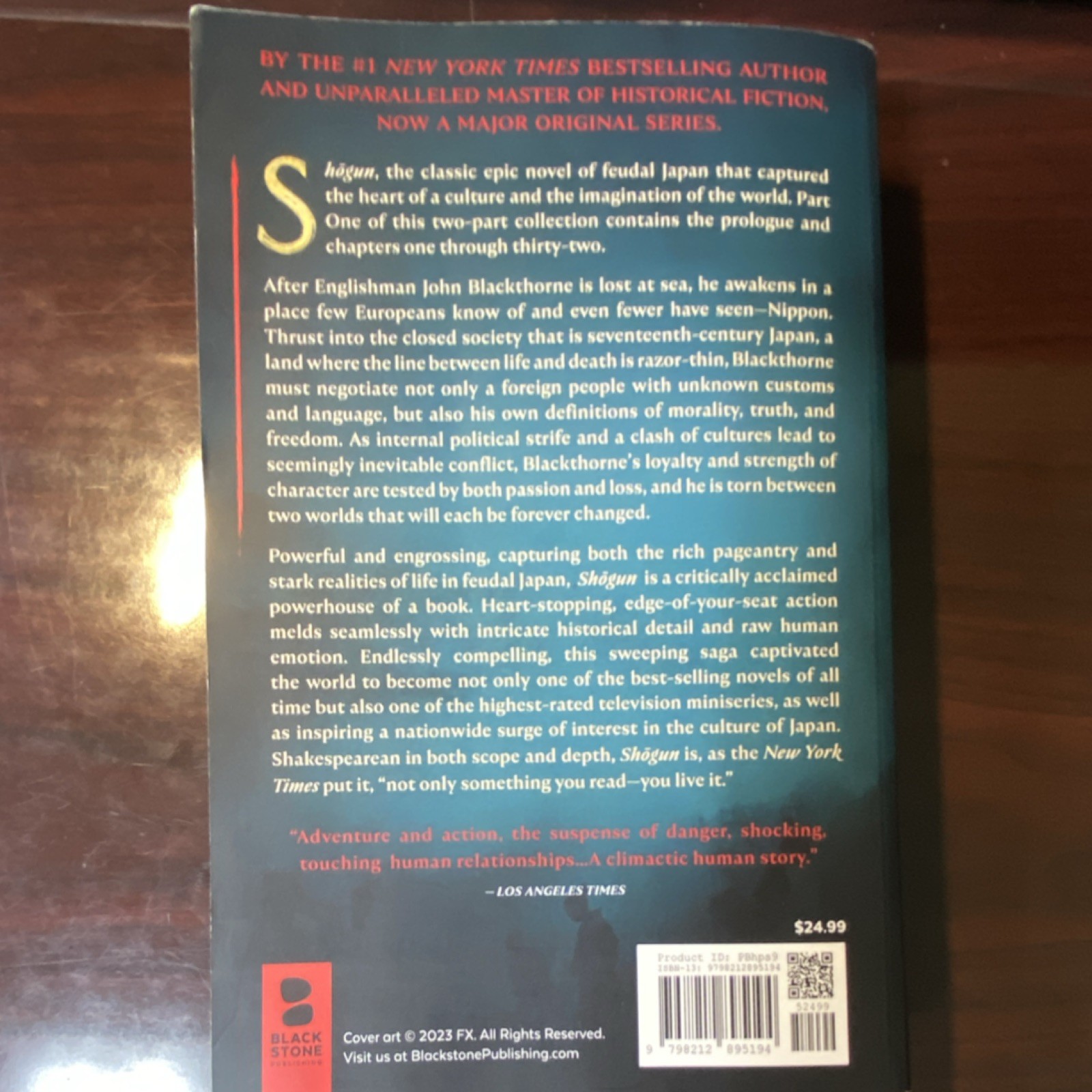 Blackstone Publishing Shōgun Part I James Clavell Paperback Historical Fiction