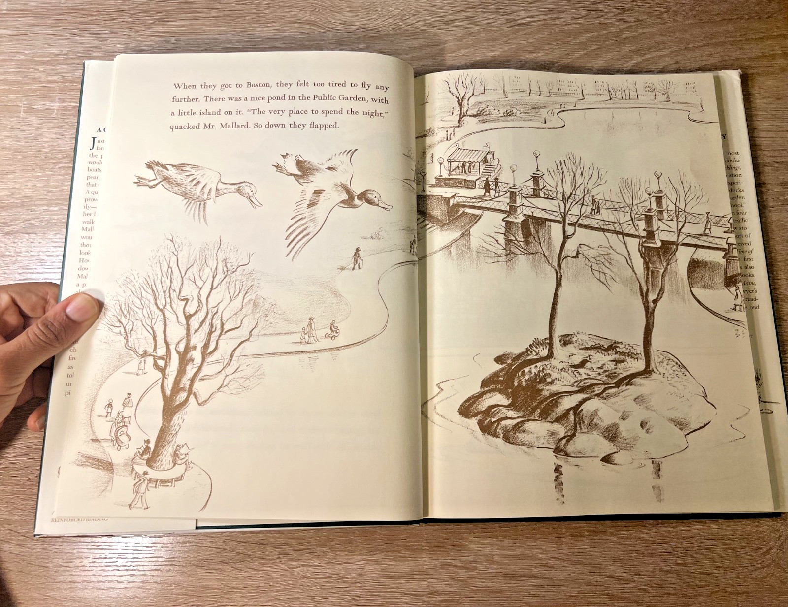 Make Way for Ducklings Robert McCloskey Hardcover Book 1941 Modern Reprint