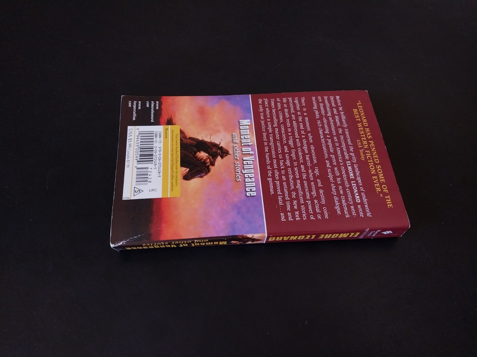 Elmore Leonard – Moment of Vengeance – HarperTorch First Printing 2006
