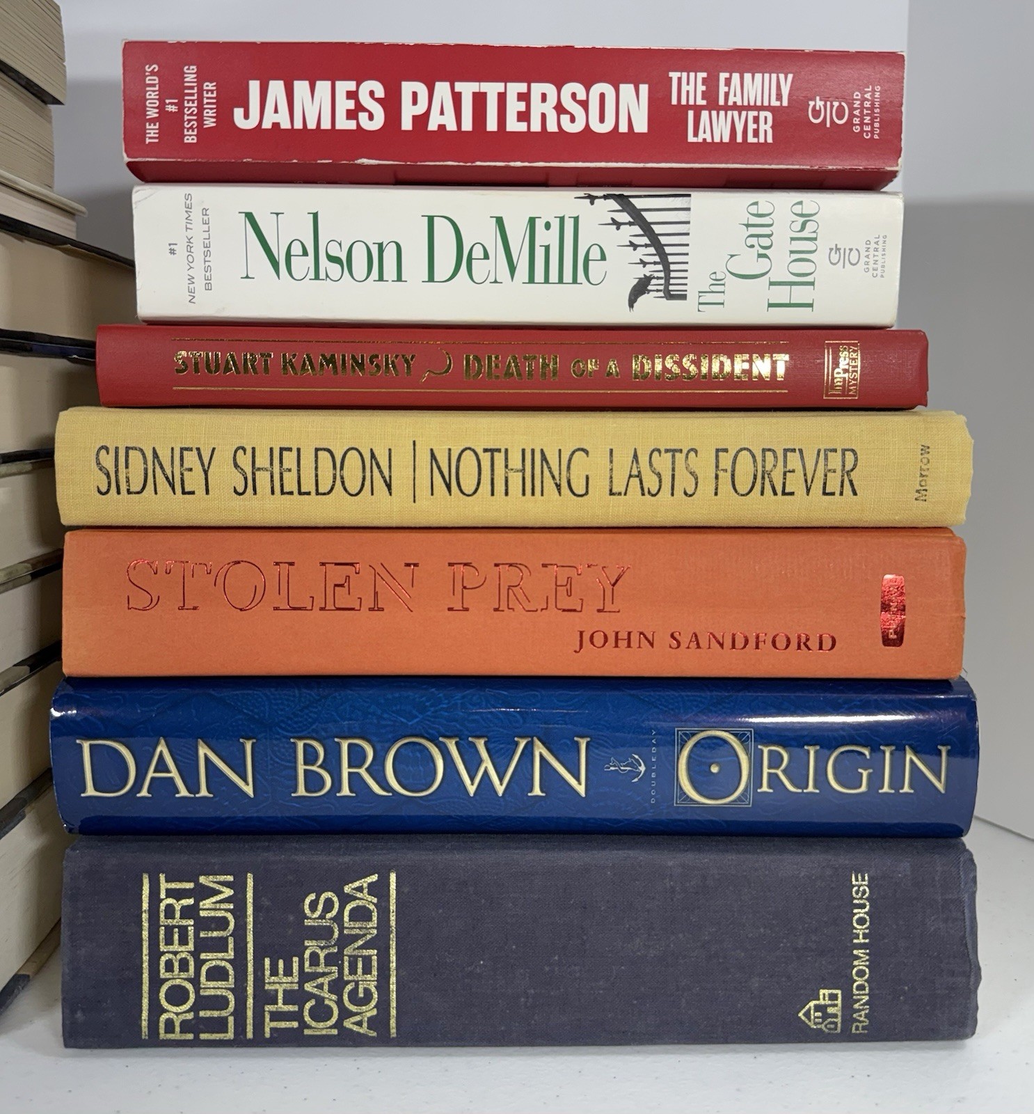 16 Mystery Thriller Crime Detective Novels – Assorted Fiction Book Lot