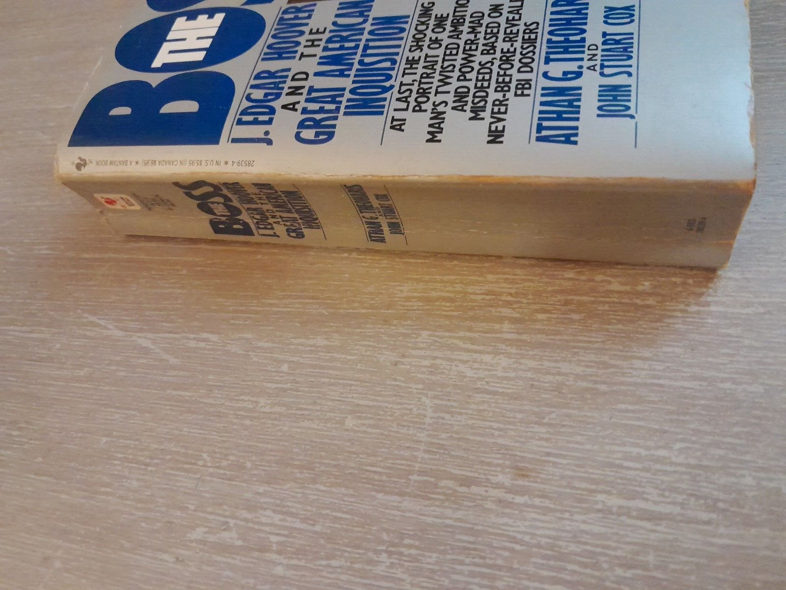 1990 Bantam Books The Boss Athan G. Theoharis & John Stuart Cox Paperback