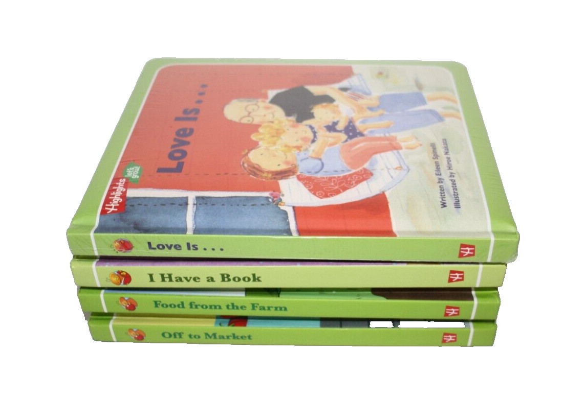 Highlights Let’s Grow Childrens Books Lot Of 4 Soft Cover Board Books Learning
