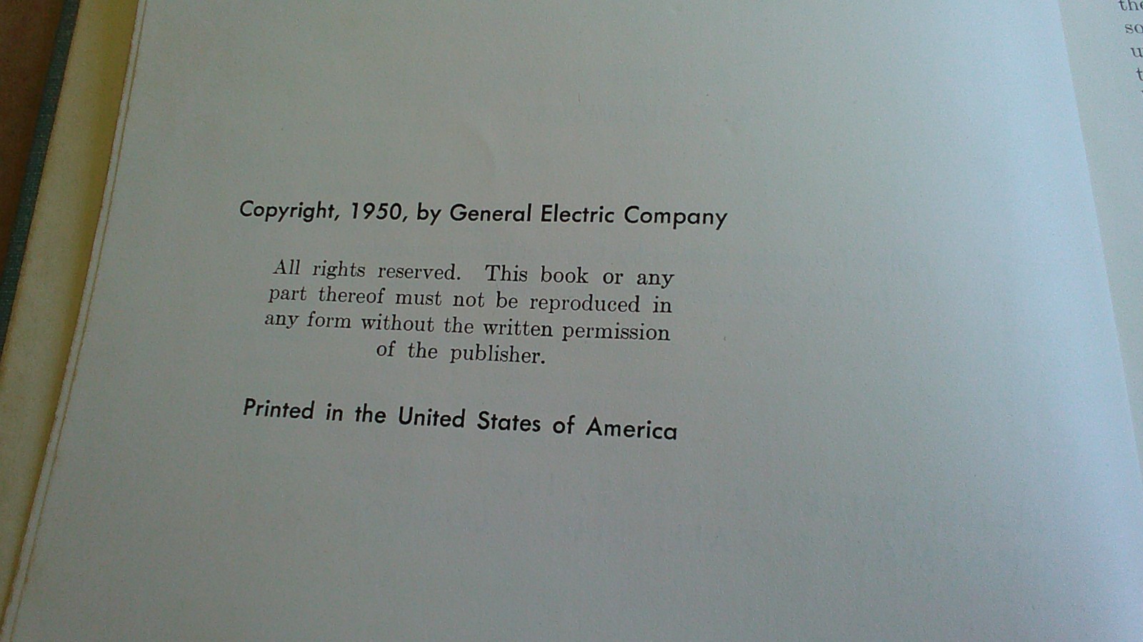 1950 GE Capacitors for Industry Book by Bloomquist General Electric