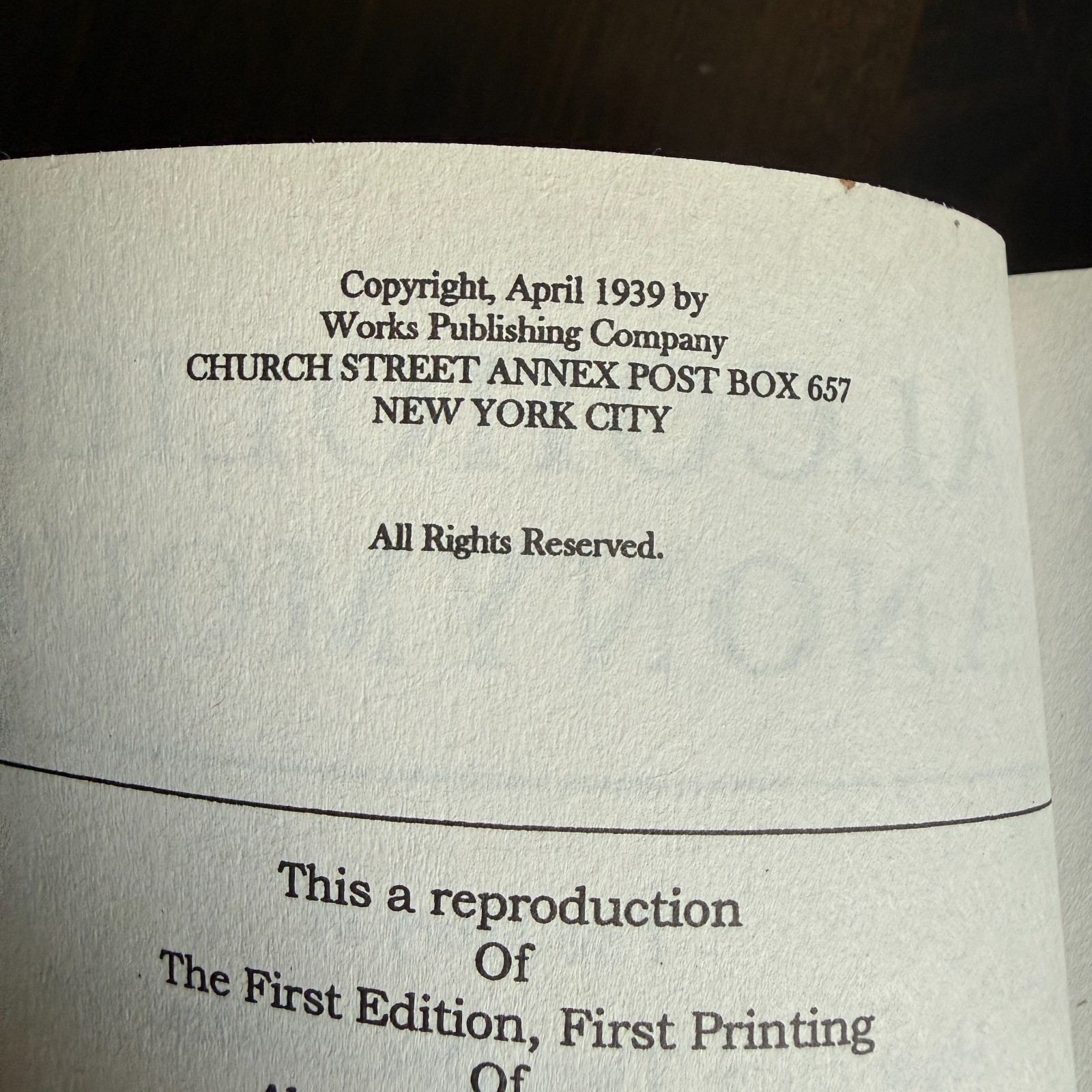 Alcohólics Anonymous 1st Edition Reproduction AA Book 1st printing