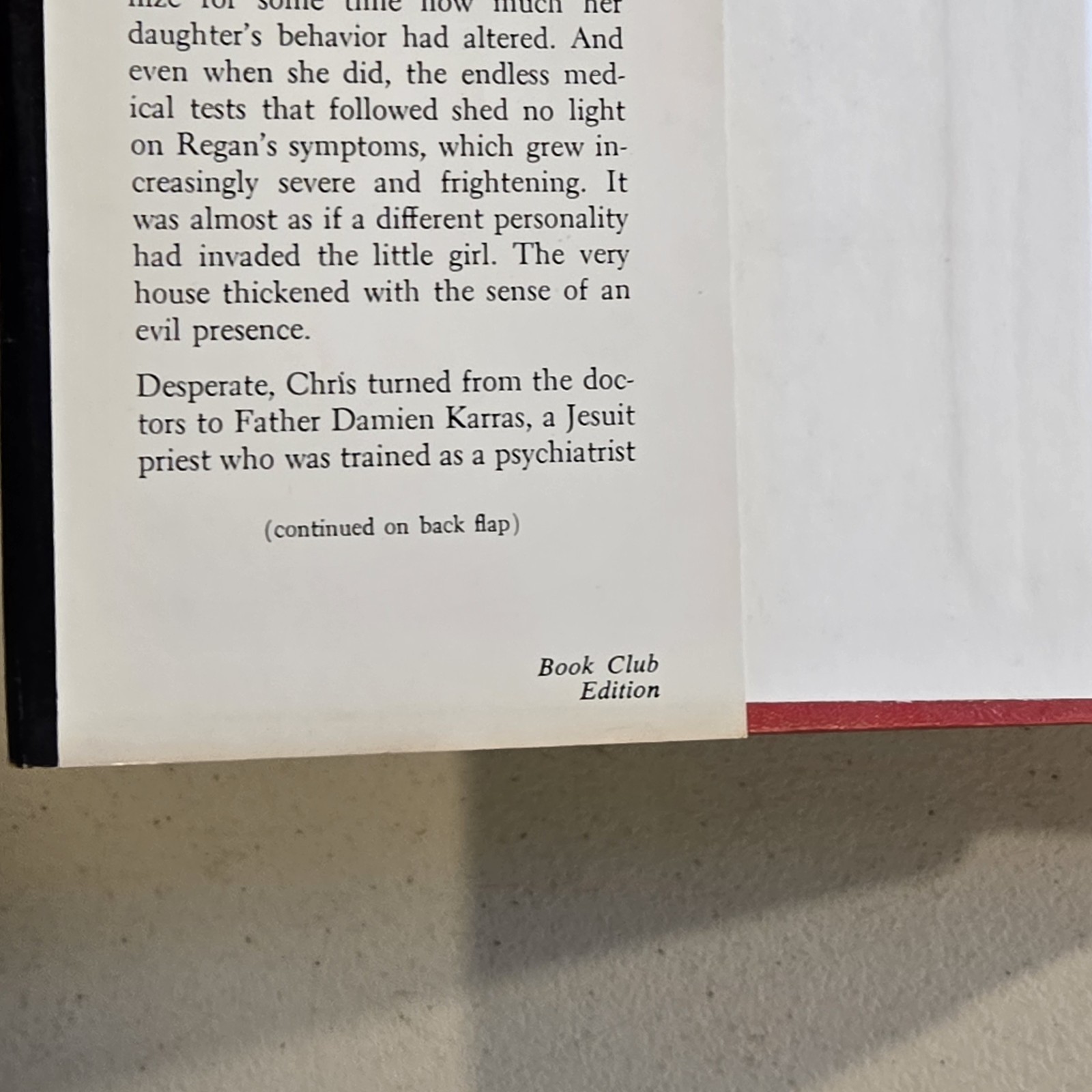 The Exorcist – William Peter Blatty HARDCOVER BOOK 1971 BOOK CLUB EDITION RARE