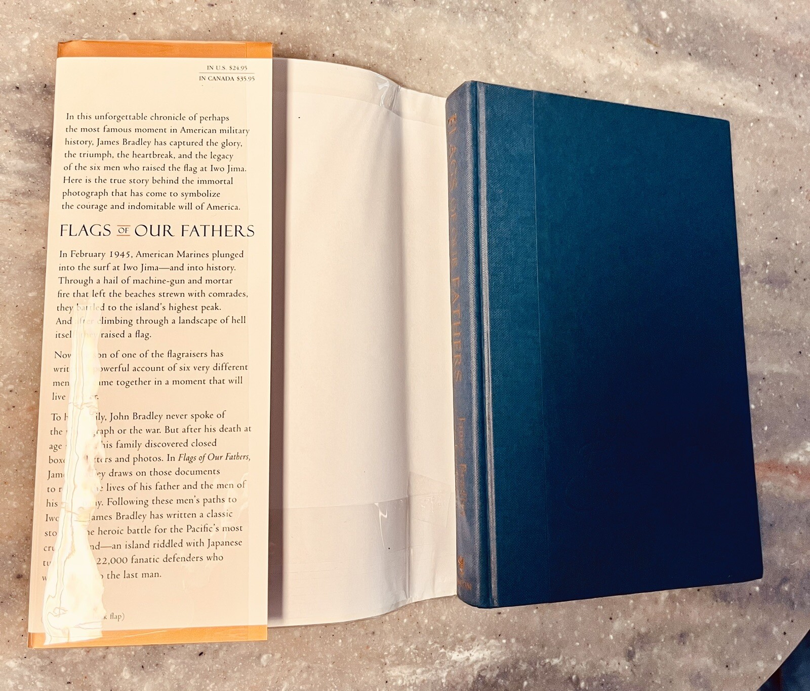 Flags of Our Fathers James Bradley Signed First Edition Hardcover WWII WW2