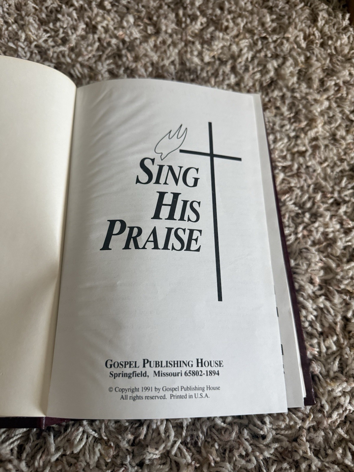 ⛪️ Lot of 15 Sing His Praise 1991 Gospel Publishing House Christian Hymnal Hymn