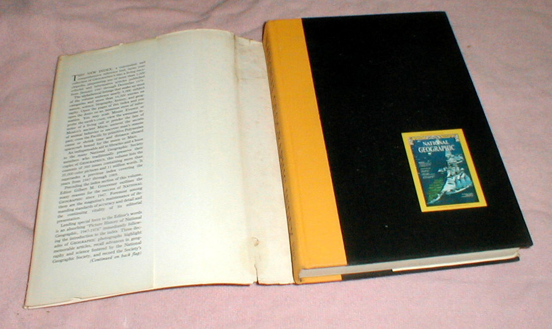 National Geographic Magazine Index 1947-1976 Vintage Hardcover with Dust Jacket