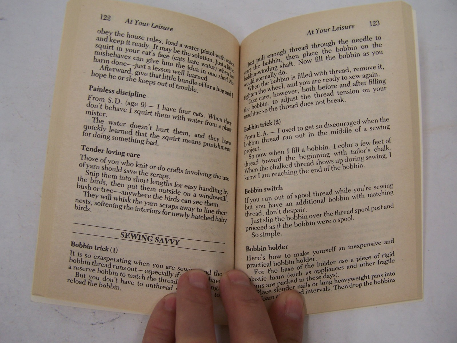 Emilie’s Household Hints by Emilie Barnes 1984 & Selected Tips from Heloise