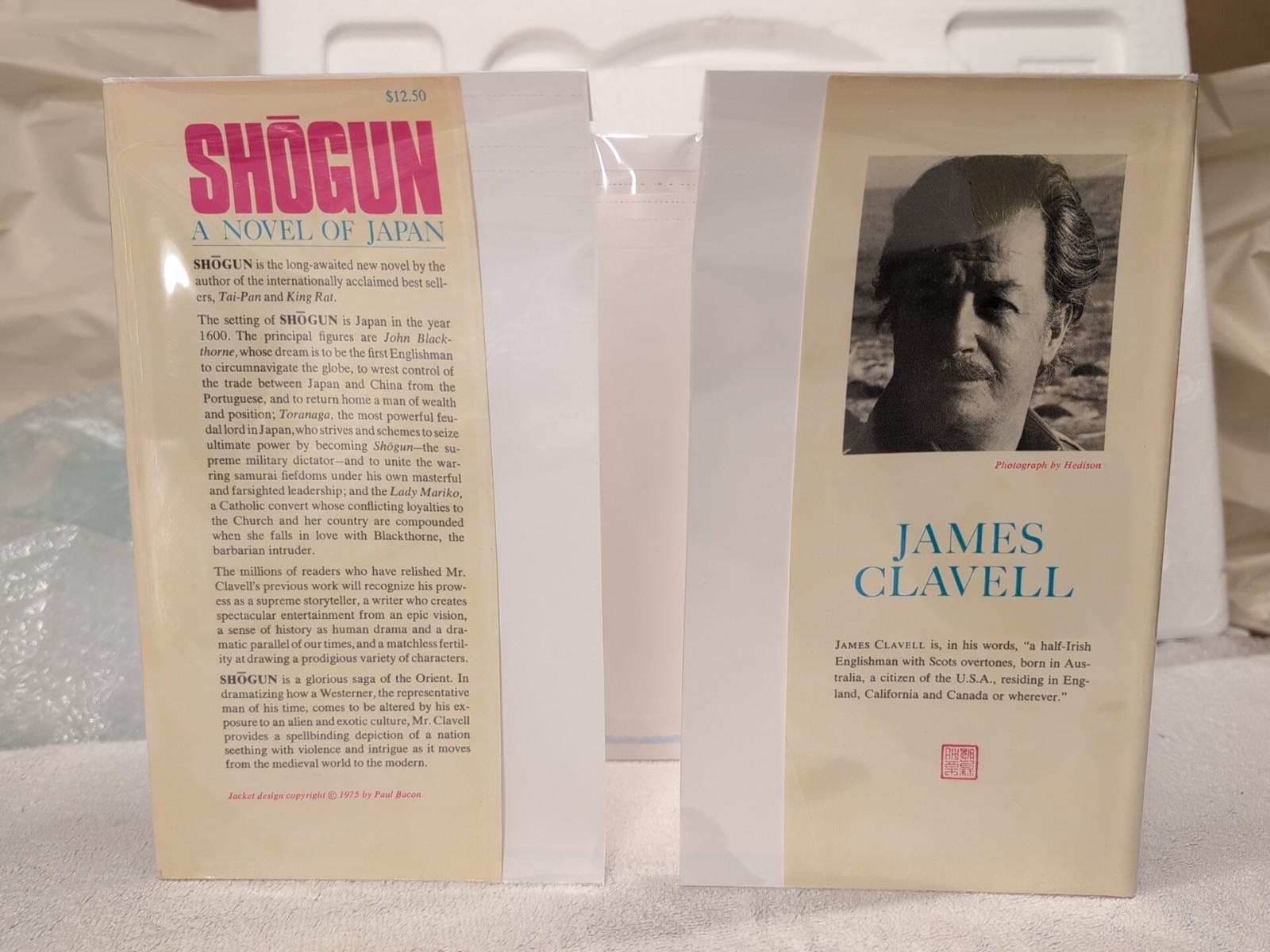 🥇True 1st SHOGUN by James Clavell (1975 Atheneum) 1st Printing + Custom Mylar!!