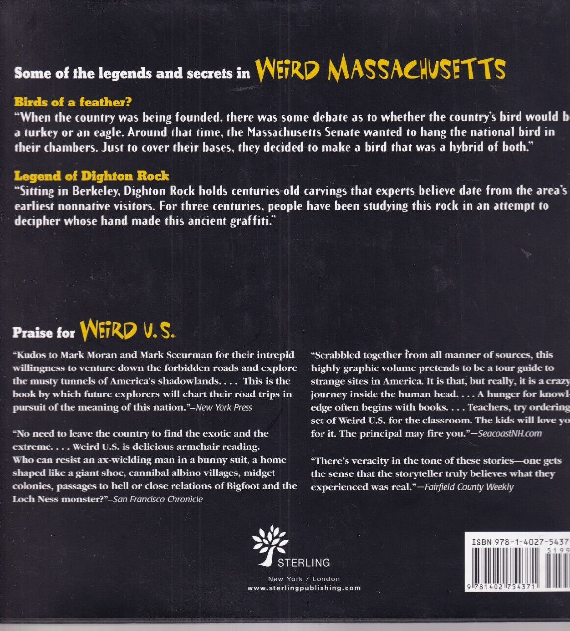 WEIRD MASSACHUSETTS: Your Travel Guide to MA By Jeff Belanger (2008 HC){O2}