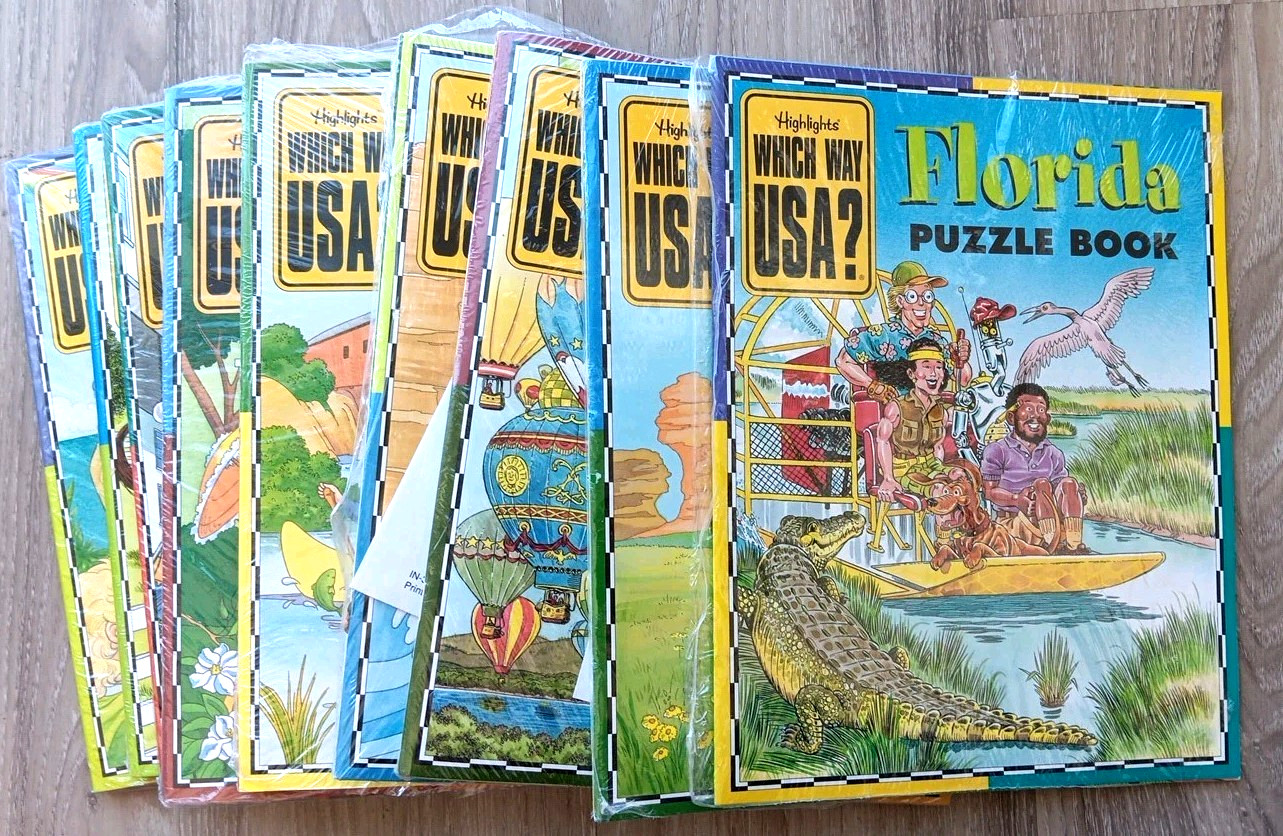 Vintage Highlights Which Way USA? Lot of 19 States – Mix of Sealed and Open