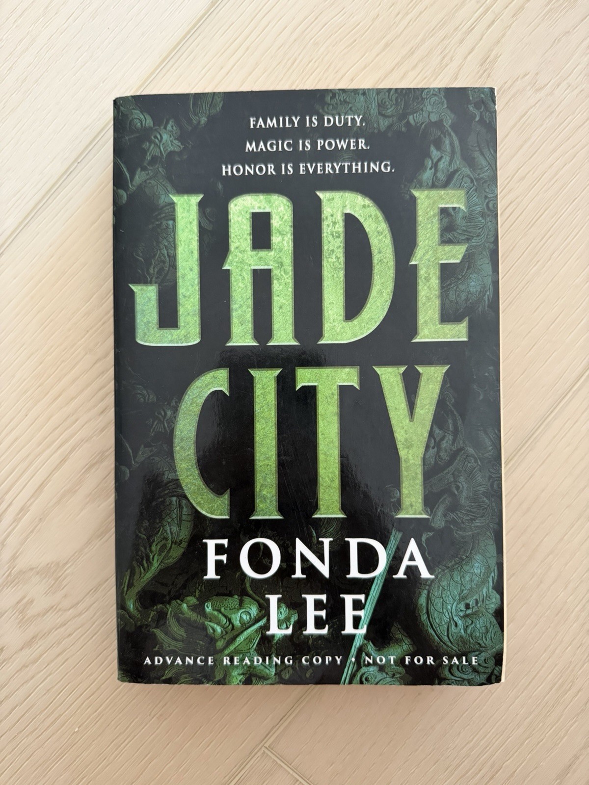 Jade City by Fonda Lee (2017, Trade Paperback) SIGNED ADVANCED READING COPY ARC
