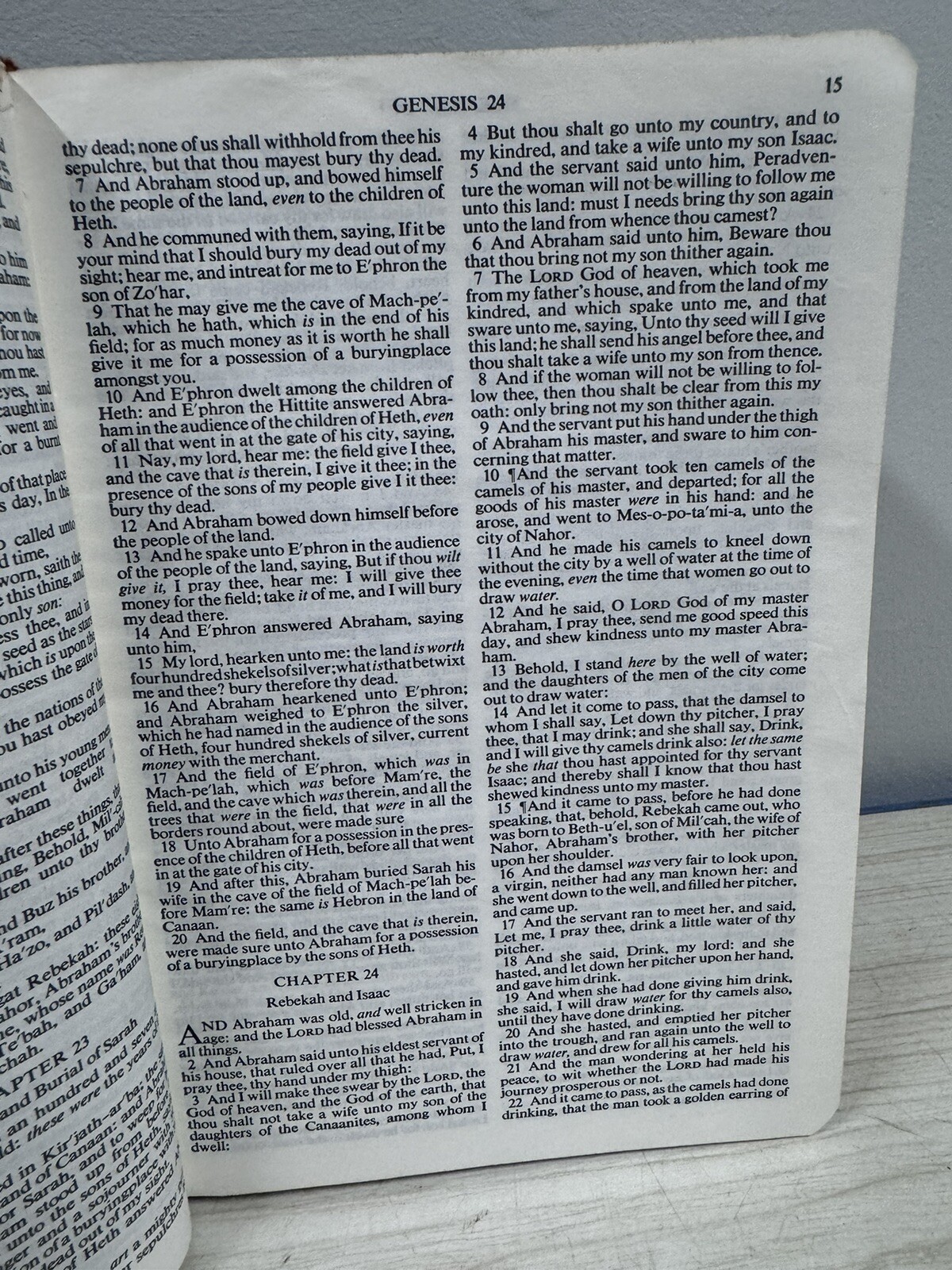 Holy Bible Red Letter Concordance Edition 1970 National Bible Press