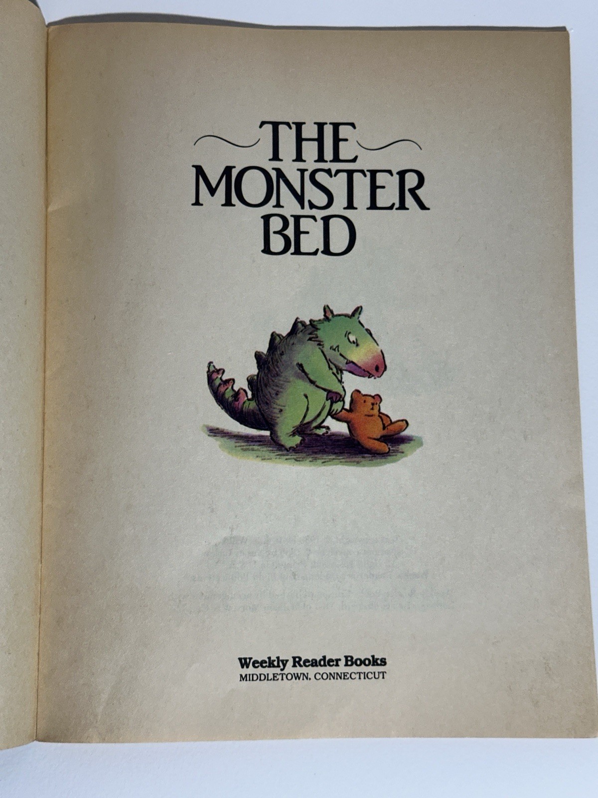 The Monster Bed by Jeanne Willis & Susan Varley, Weekly Reader Books, 1986