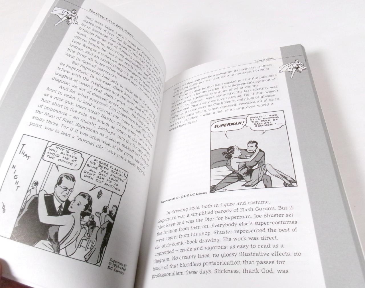 Great Comic Book Heroes by Jules Feiffer (2003), EXC with Writing