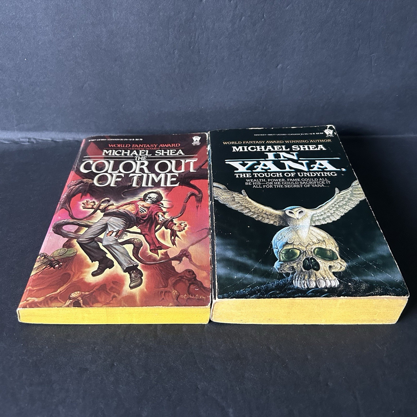 Color Out of Time & In Yana, the Touch of the Undying Michael Shea DAW Books x 2