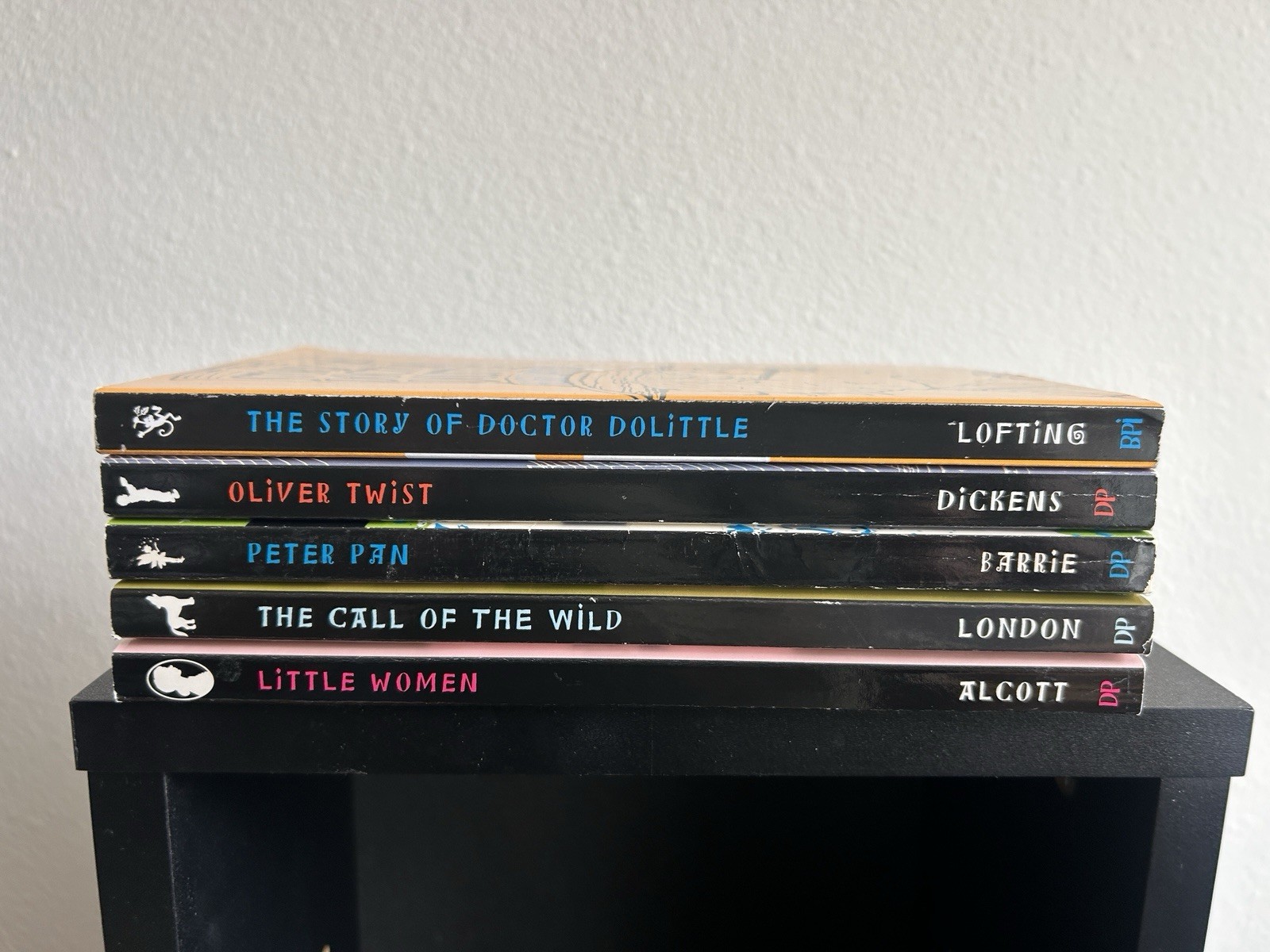 5 Book Lot Dalmatian Press – Little Women, Call of the Wild, Peter Pan, Oliver..