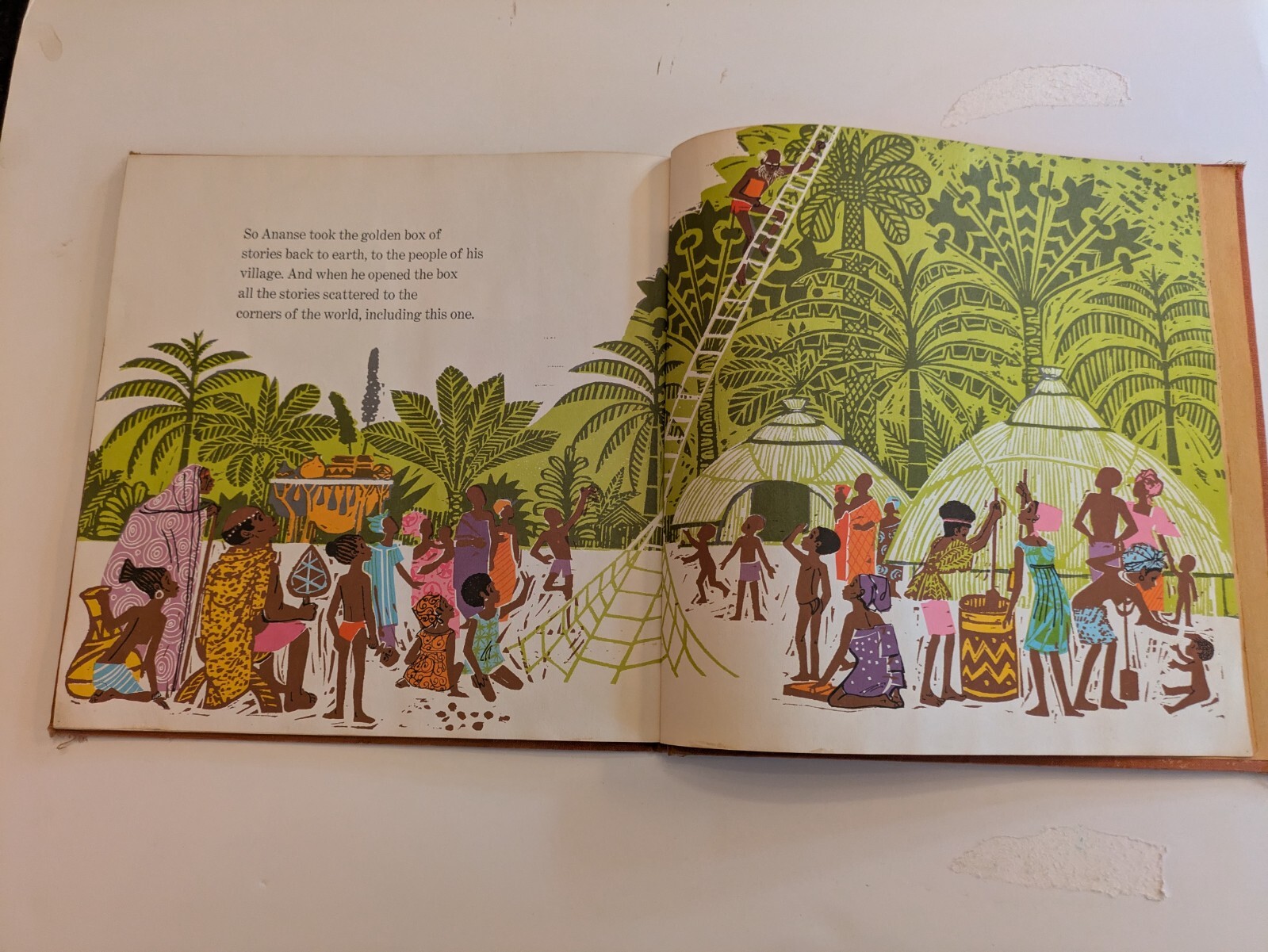 A Story A Story Gail E Haley African Tale Retold 1970 RARE First Edtion Atheneun