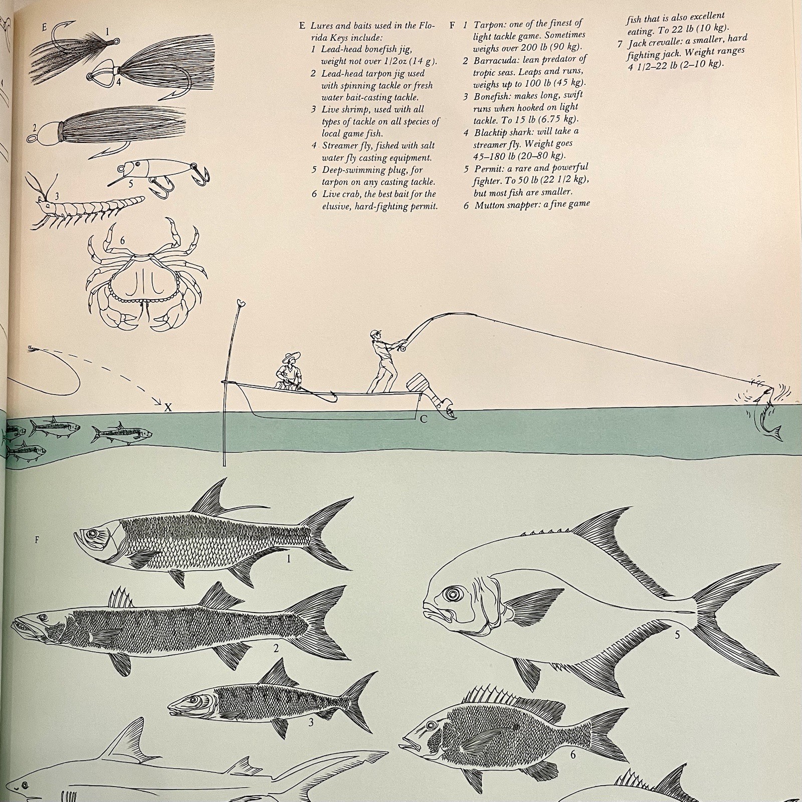 ‘The Lore of Sportfishing’ by Tre Tryckare, E. Cagner; 1976 First U.S. Edition