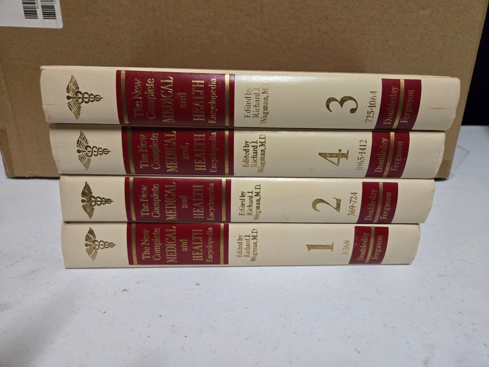 The New Complete Medical and Health Encyclopedia 4 Volume Set Doubleday Ferguson