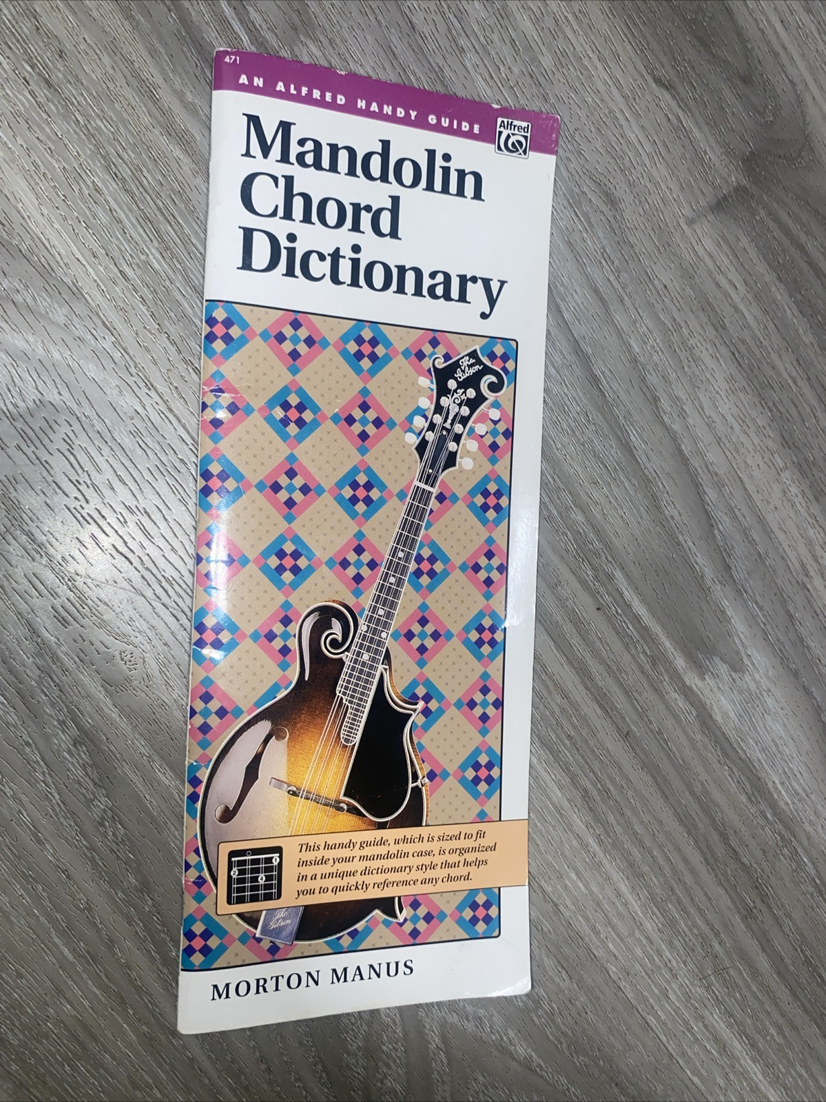 Mandolin Chord Dictionary : Handy Guide by Morton Manus (1978, Trade Paperback)