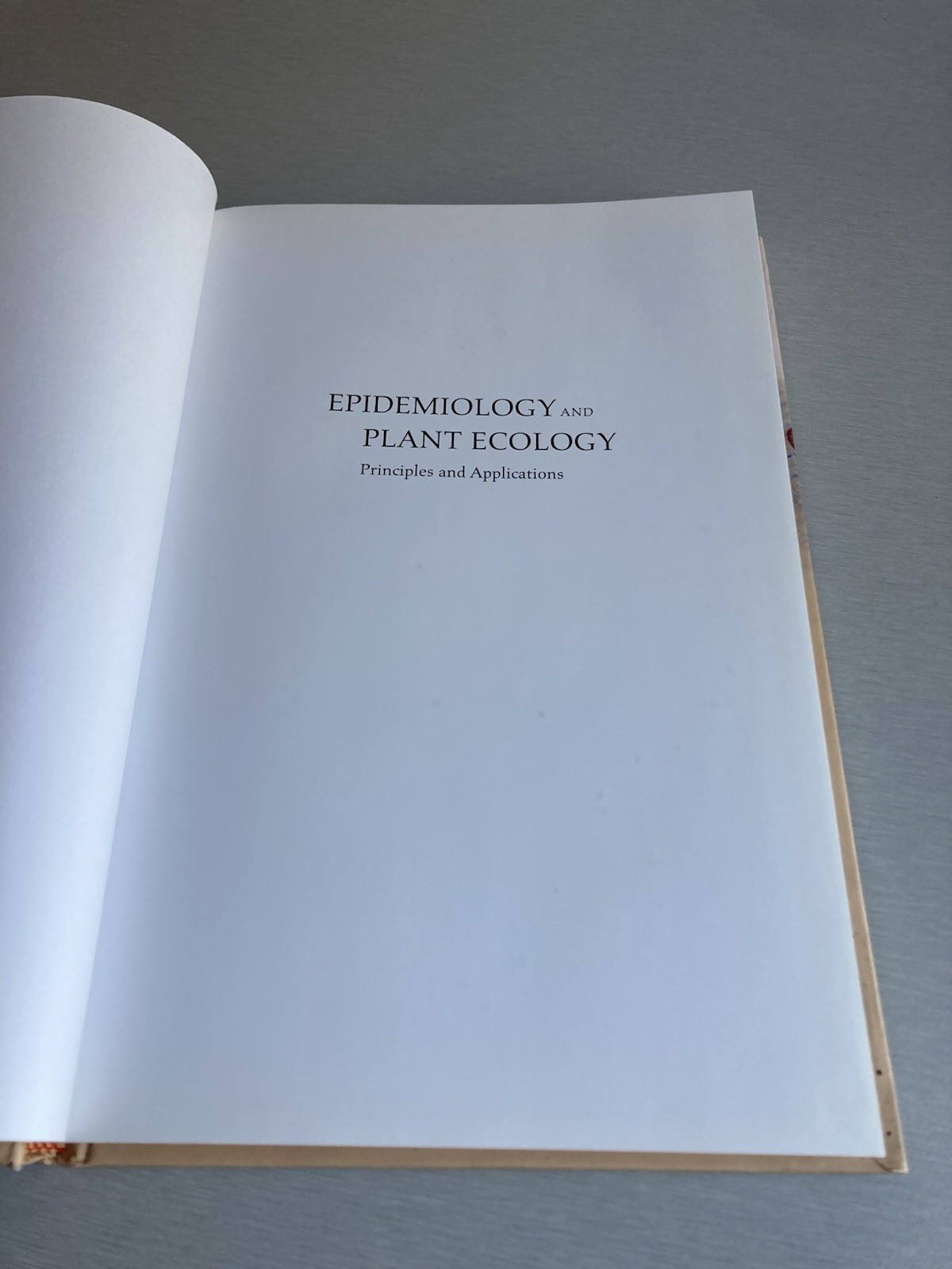 Epidemiology and Plant Ecology : Principles and Applications, Hardcover by Fr…