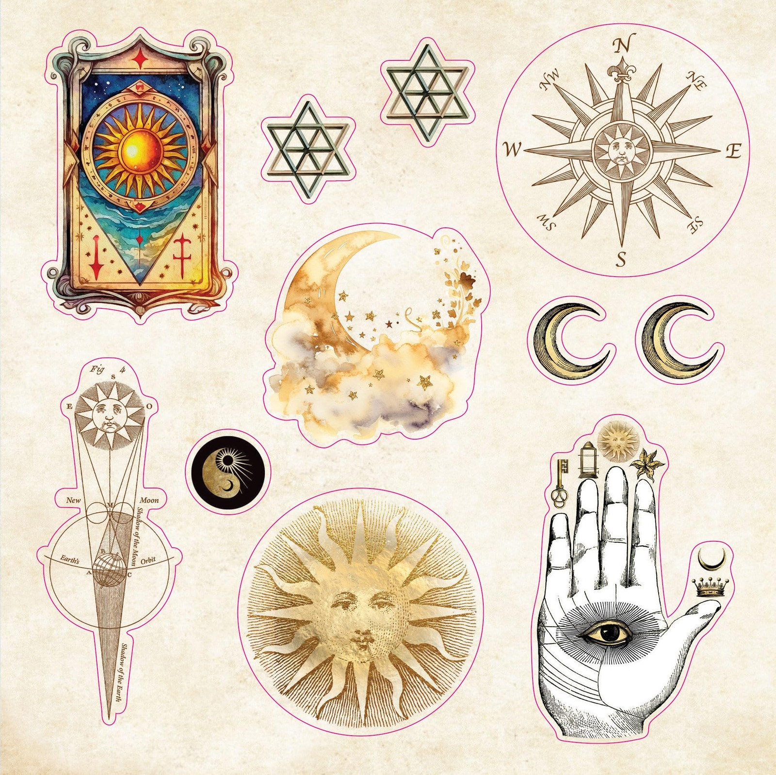 Celestial Wonders Sticker Book (over 900 stickers!)