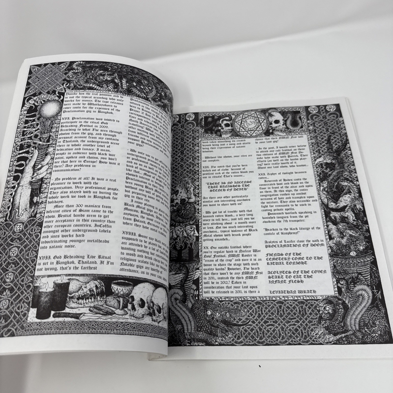 VATRA I SUMPOR Black War Death Metal Occult Satanic Art Zine Book Proclamation