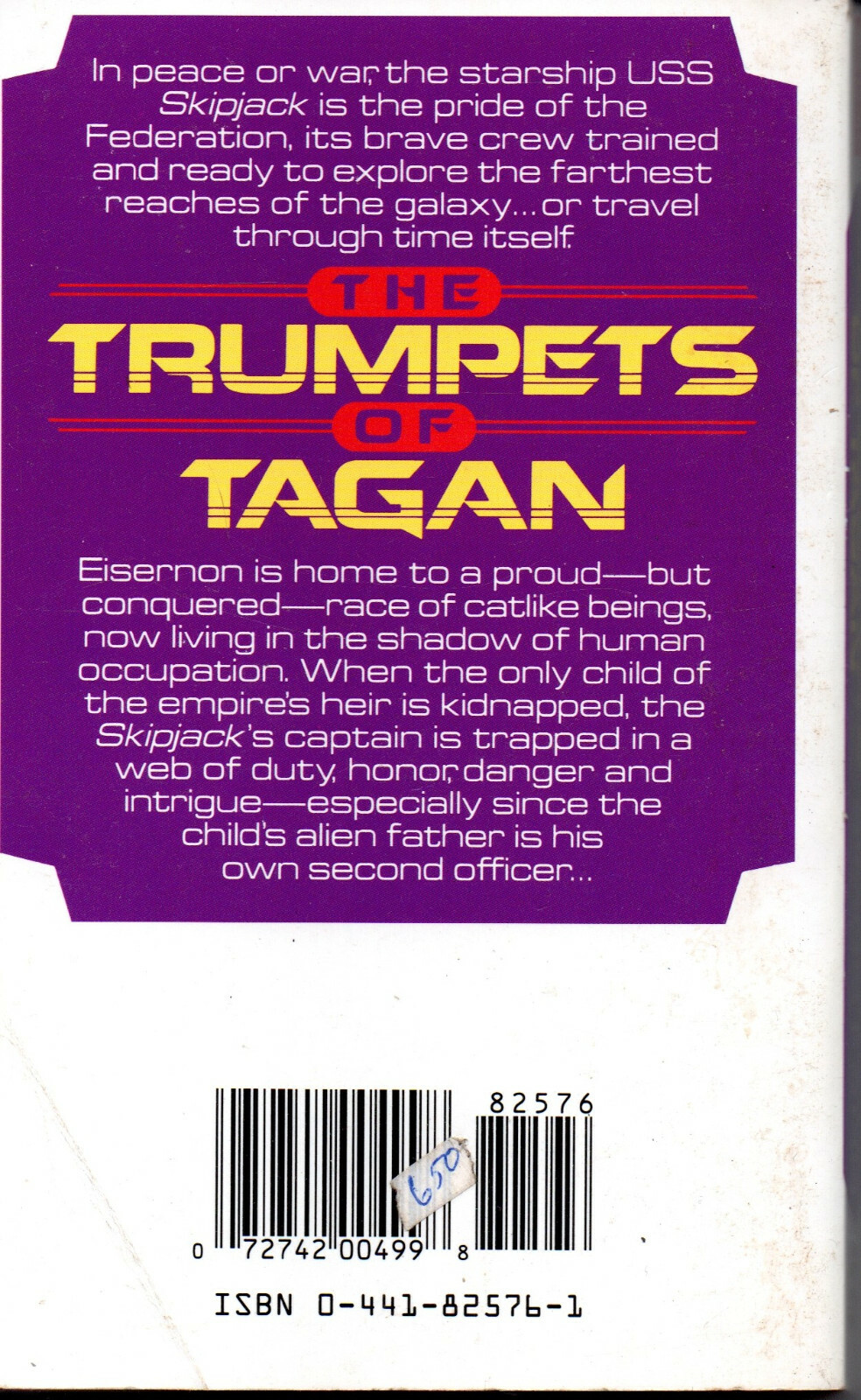 The Trumpets of Tagan – Simon Lang (Paperback, 1992) Very Good Condition Sci-Fi