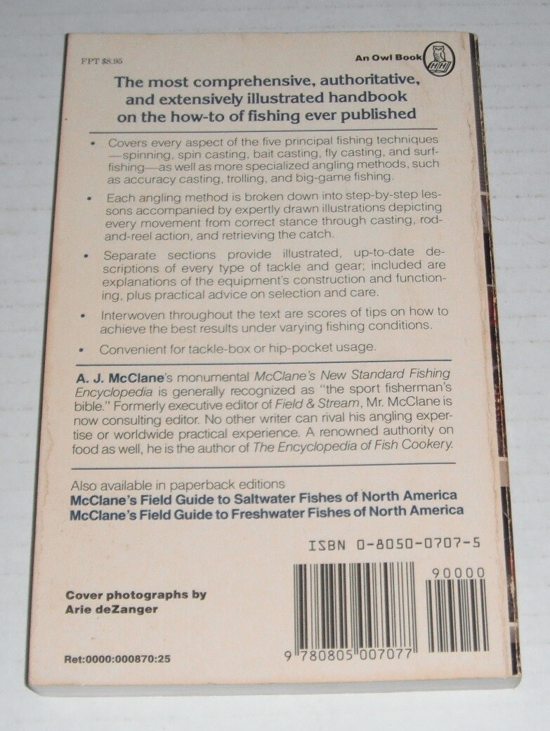 McClane’s Secrets of Successful Fishing ..1979….approx 280 pages….old der…
