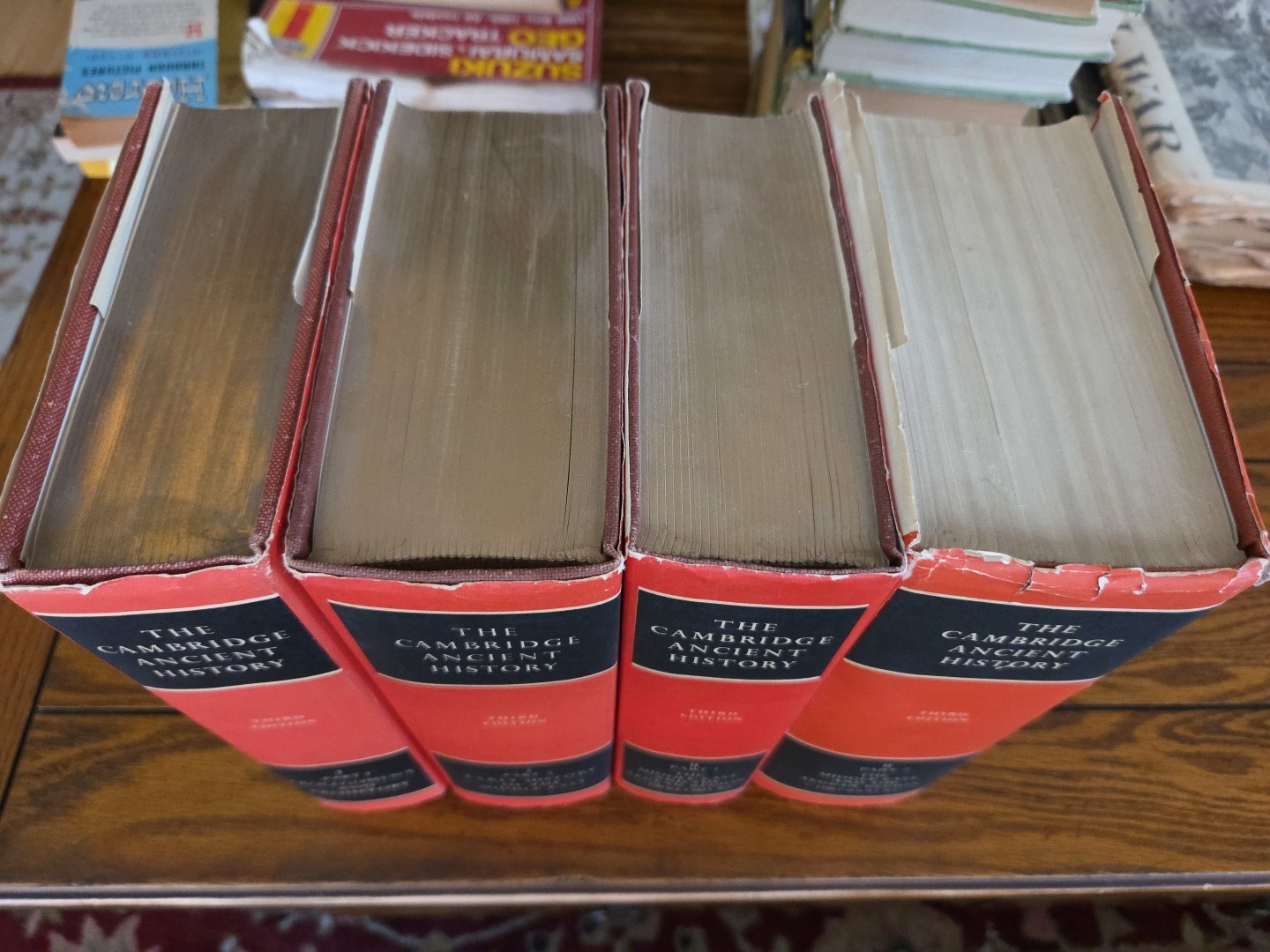 The Cambridge Ancient History Volumes 1 & 2 Parts 1 & 2 Vintage 1970 HCDJ W/Maps