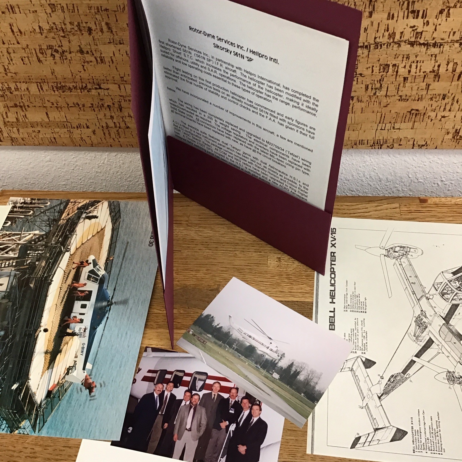 Misc. HELICOPTER Lot Original Ads PROMO Photos Specs NEWS Etc. – LL5.58