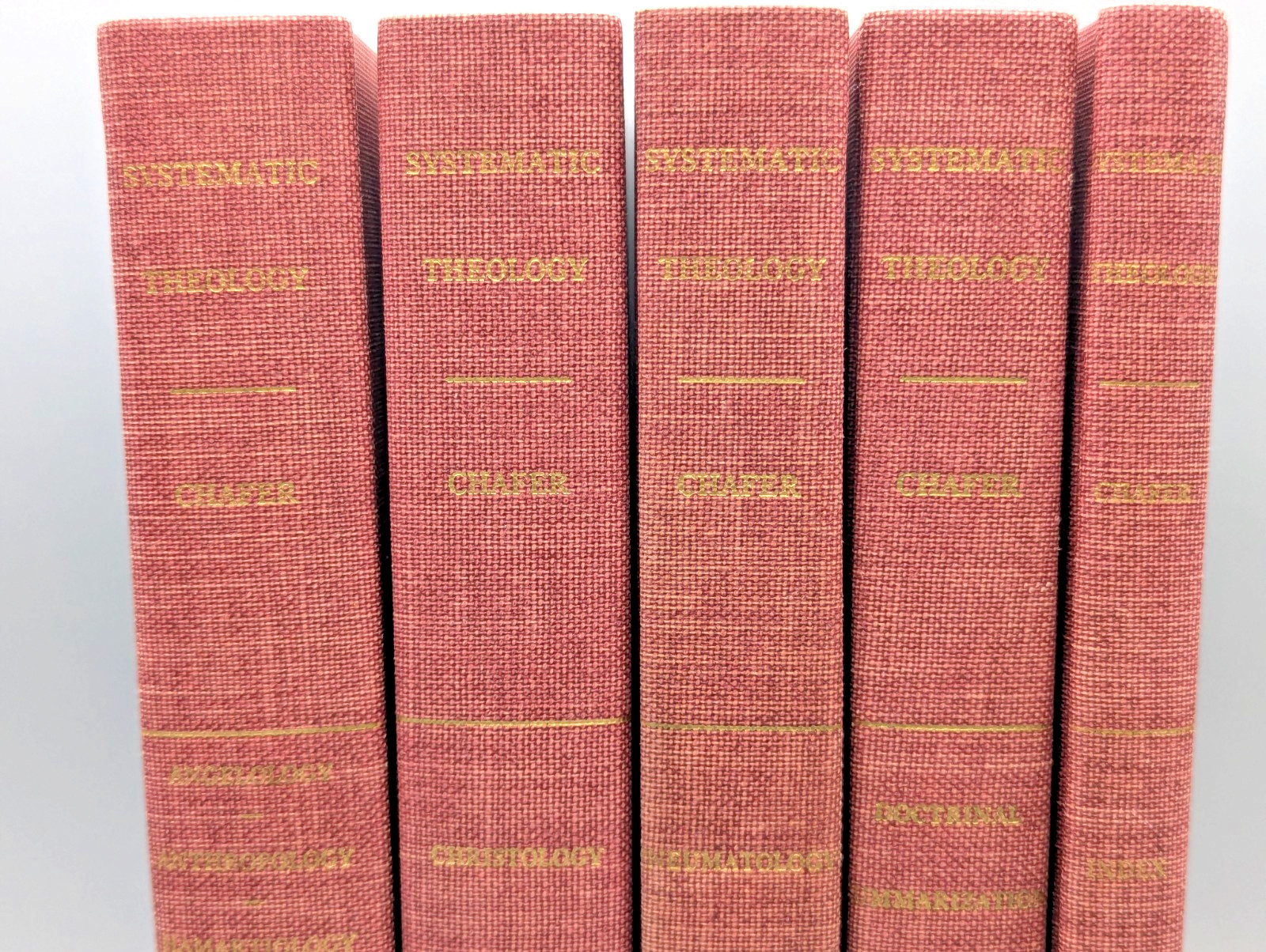 Systematic Theology by Lewis Sperry Chafer Lot of 5 Books Volumes 2, 5-8 HC