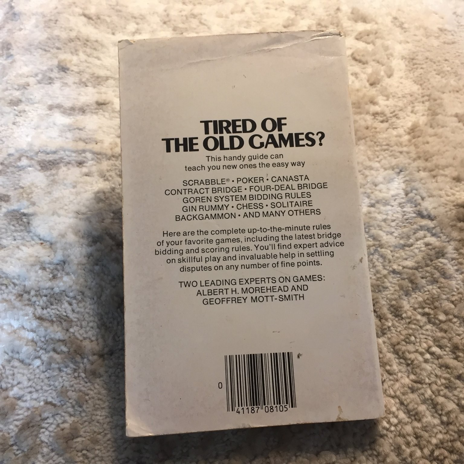 Play According to Hoyle Morehead Mott-Smith 1972 Signet Games Guide Paperback