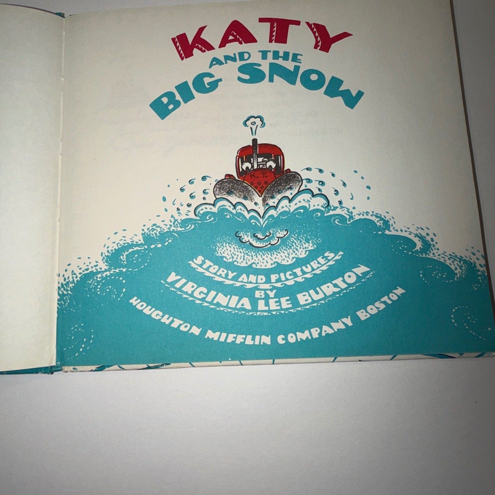 Katy and the Big Snow Vintage 1943 HB Book Virginia Lee Burton Weekly Reader VTG