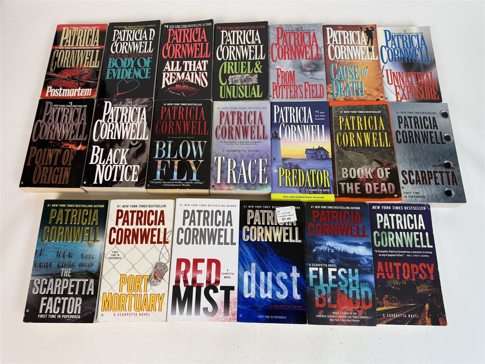 Patricia Cornwell Lot 20 Kay Scarpetta Mystery Paperbacks Postmortem / Autopsy