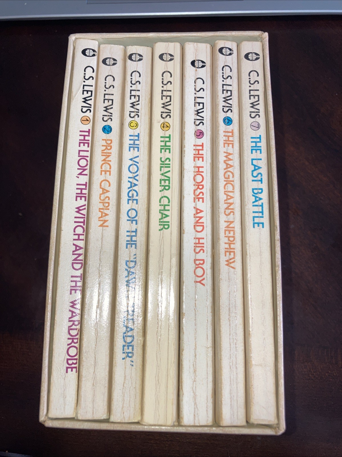 The Chronicles Of Narnia Box Set Books 1970 First Edition Collier C.S. Lewis VTG