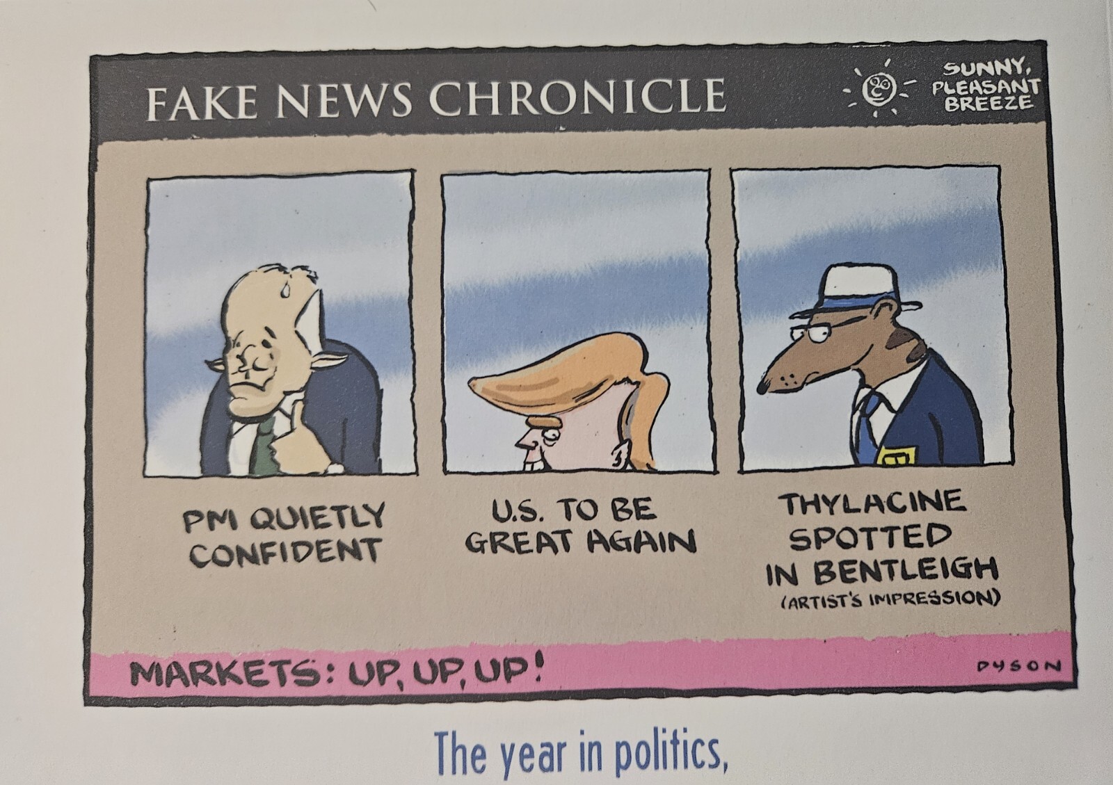 Best Australian Political Cartoons 2017 Russ Radcliffe Trade Paperback Book USED