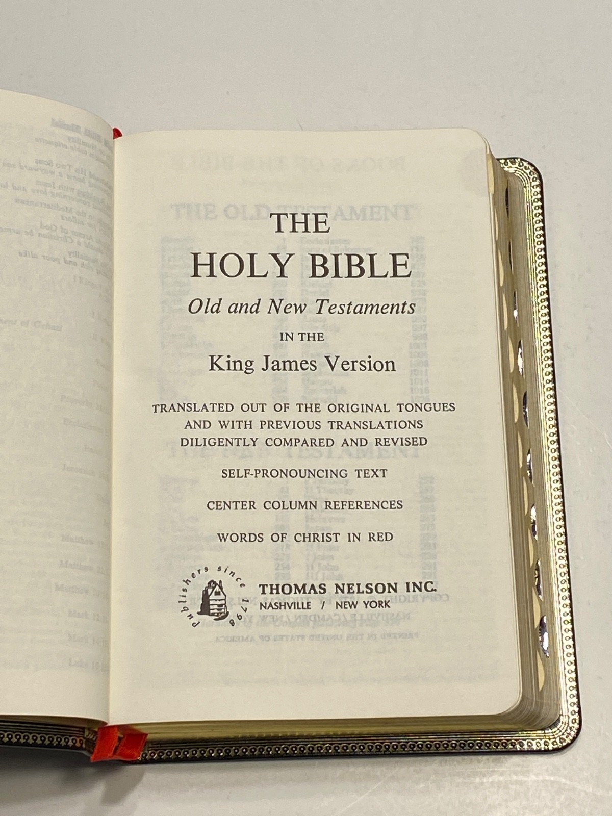Nelson Imperial Reference Bible KJV “Black Khyber Kid Leather” Indexed 1972 #484