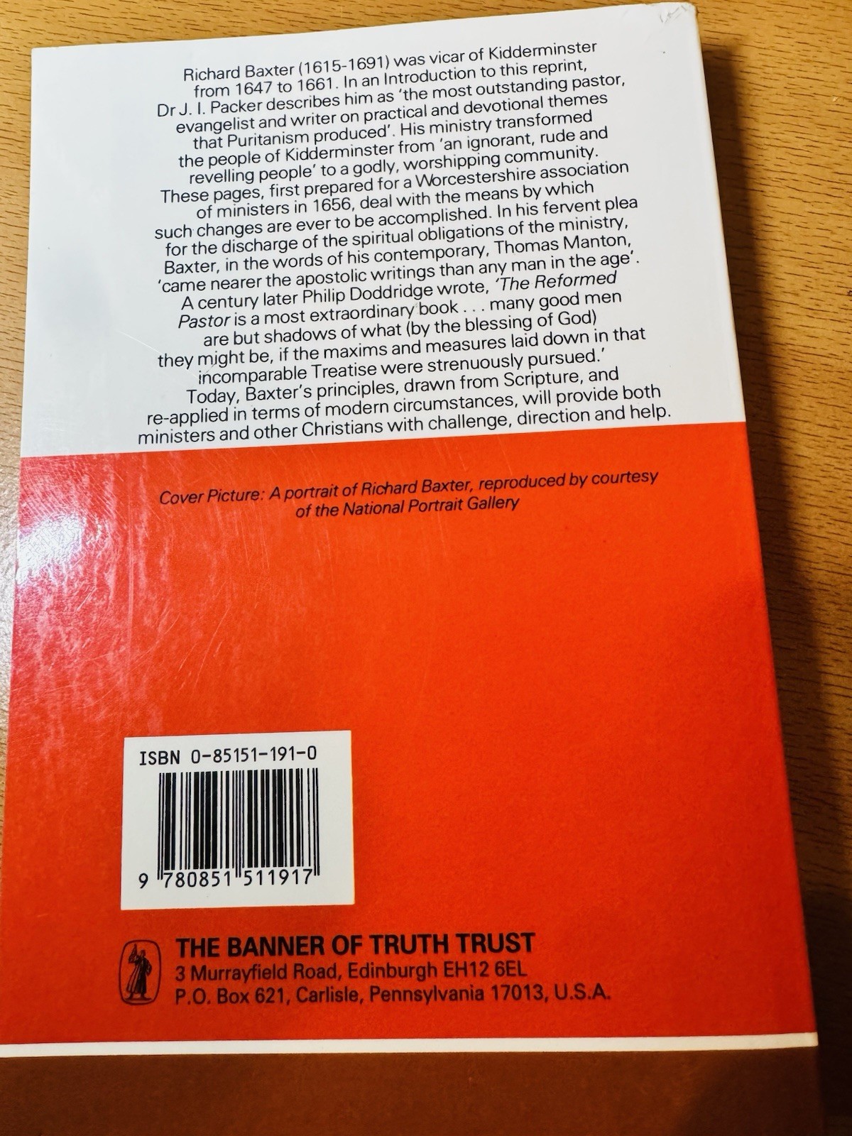 Richard Baxter The Reformed Pastor Puritan Paperbacks TPB 5th Banner of Truth