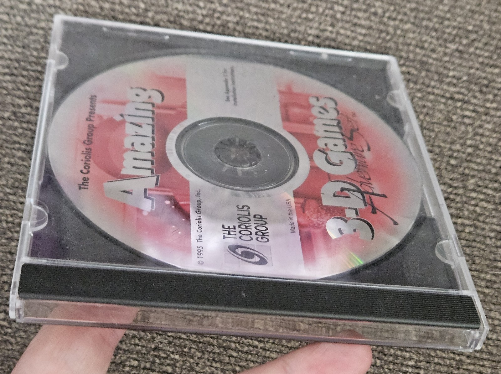 Amazing 3-D Games Adventure Set PC Computer Vintage Disc 1995 Coriolis GroupRARE