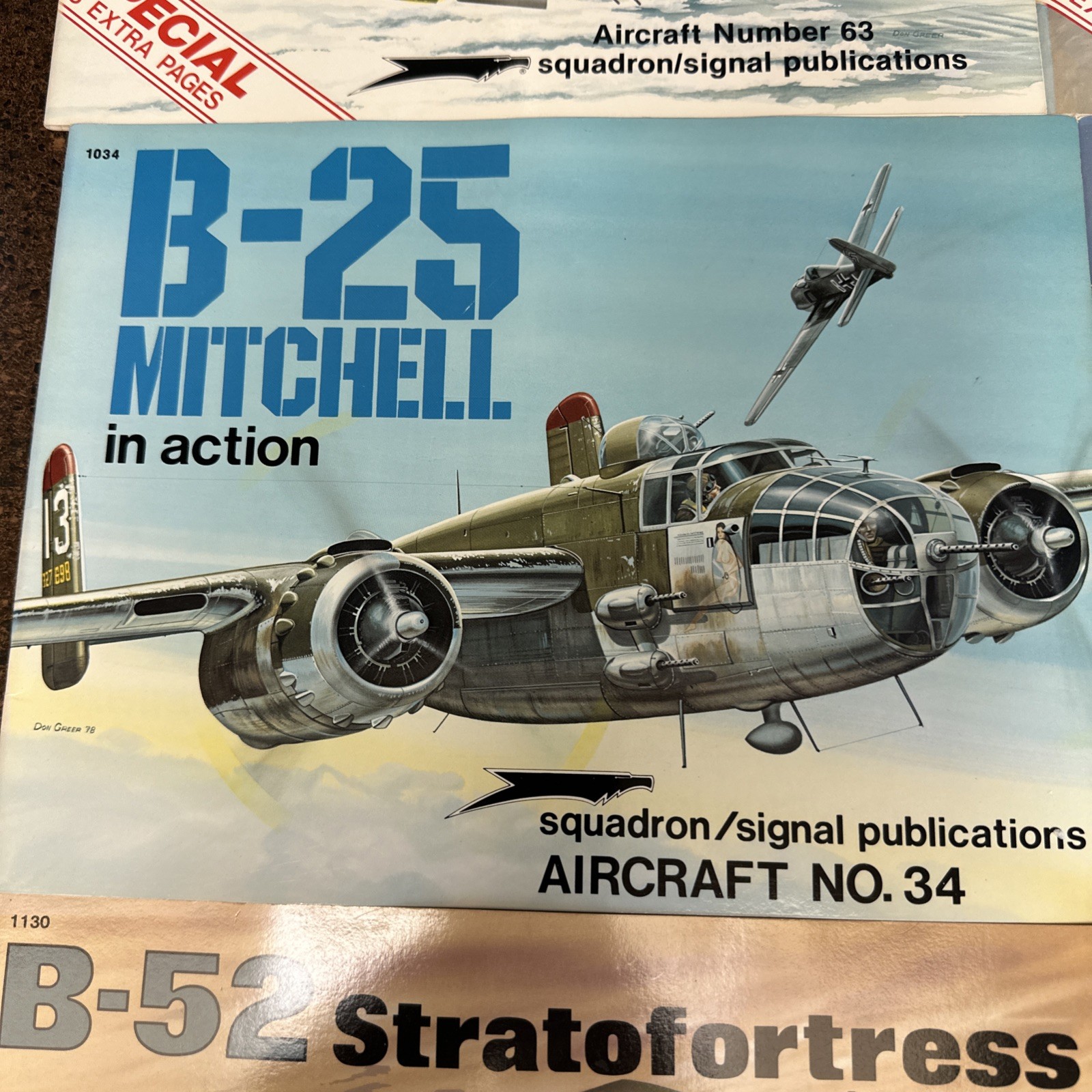 Lot of 6 Squadron Signal Bomber Books B-17 B-24 B-25 B-29 B-36 B-52 – 1970s 80s