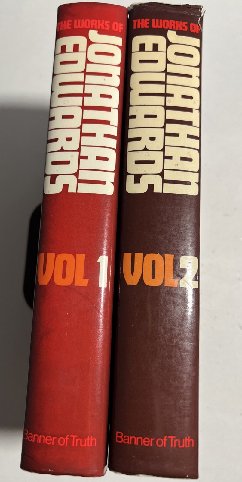 THE WORKS OF JONATHAN EDWARDS * Volume 1-2 *1990 Banner of Truth Trust -HC Good