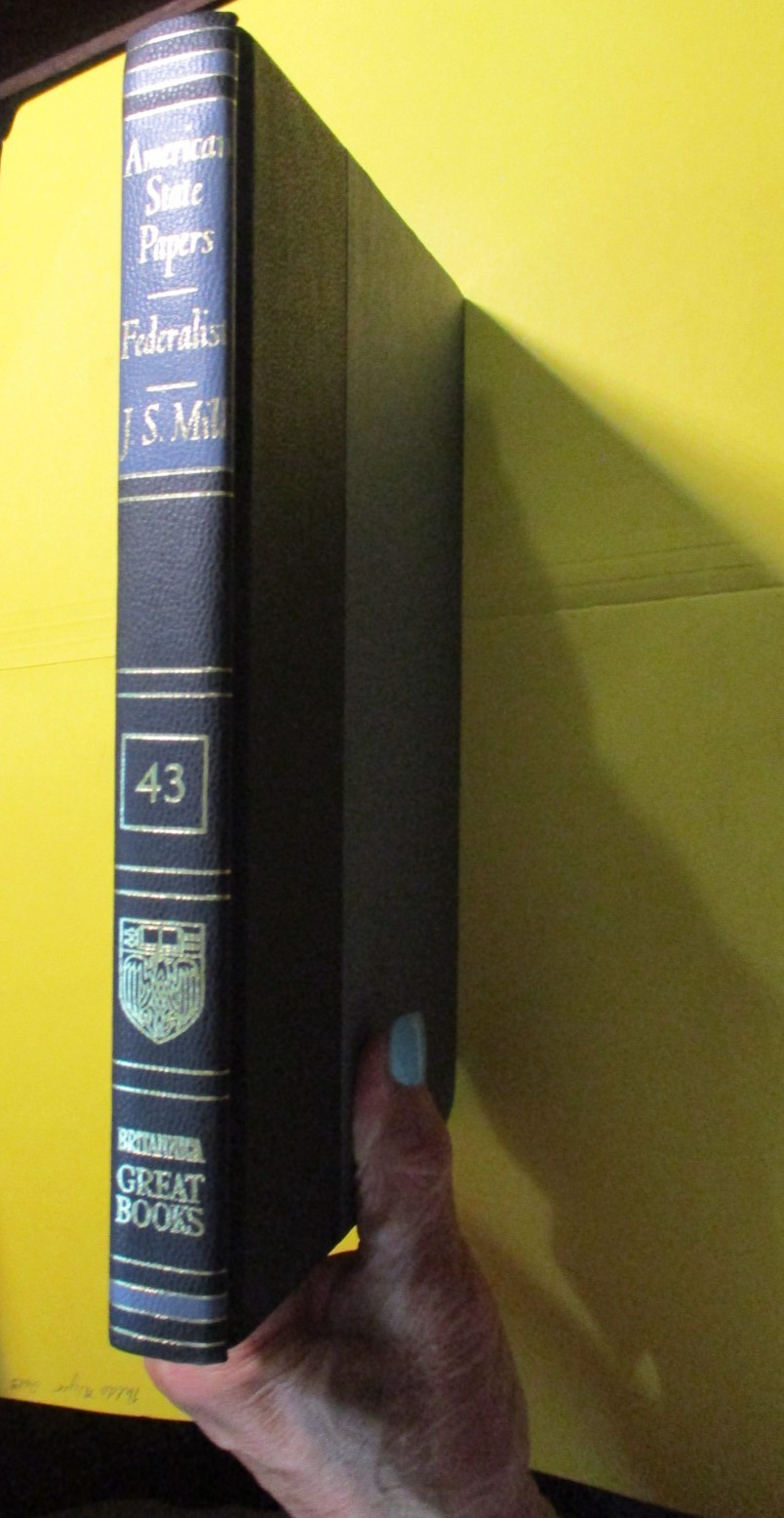 American State Papers: the Federalist Book, by J. S. Mill, 1987 HC EUC