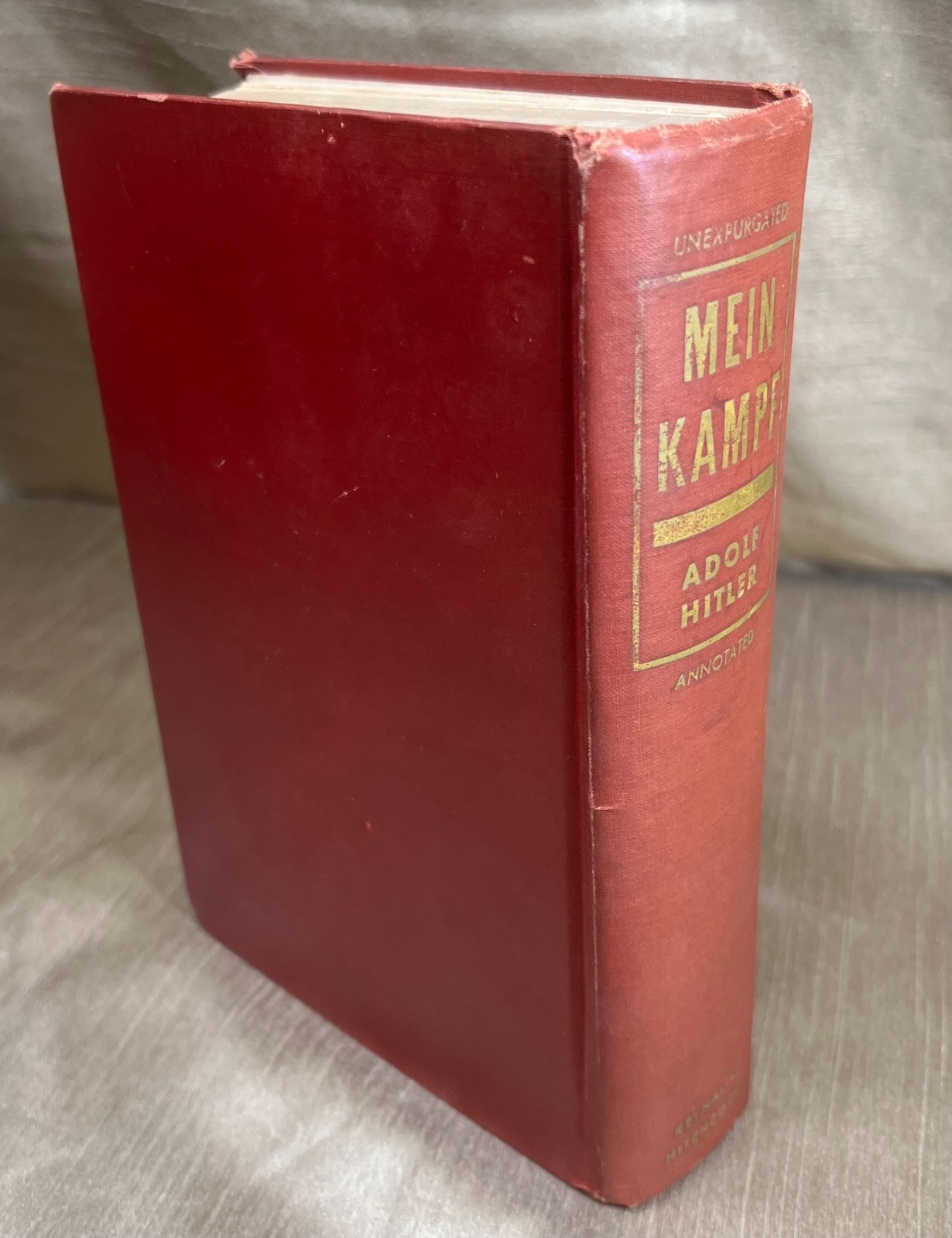 1939 Mein Kampf published in USA by Reynal & Hitchcock -Unexpurgated & Annotated