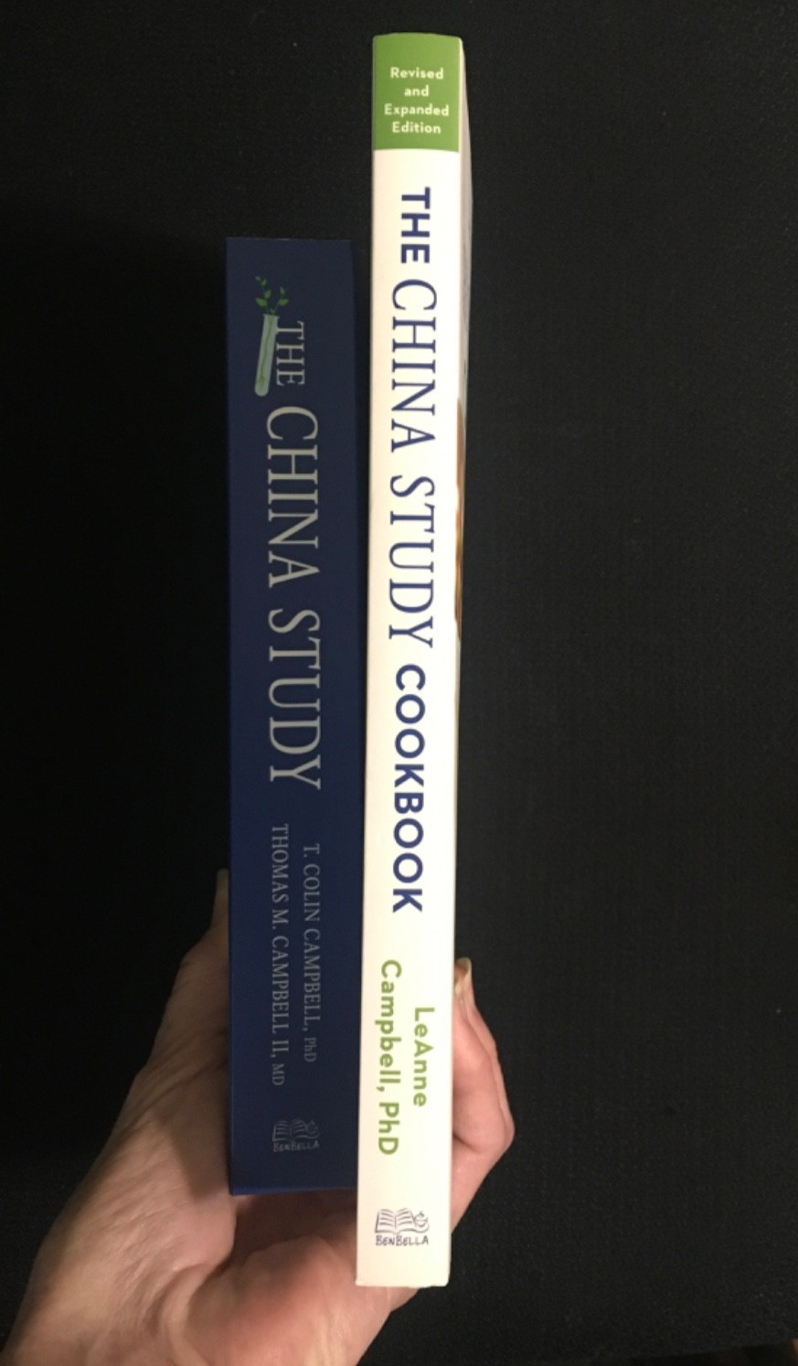 Lot THE CHINA STUDY Revised & Expanded Edition Nutrition + COOKBOOK Vegetarian