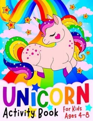 Unicorn Activity Book for Kids ages – Paperback, by Bear Silly – Acceptable n